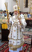 Святейший Патриарх Алексий поздравил Предстоятеля Украинской Православной Церкви с 15-летием избрания митрополитом Киевским и всея Украины